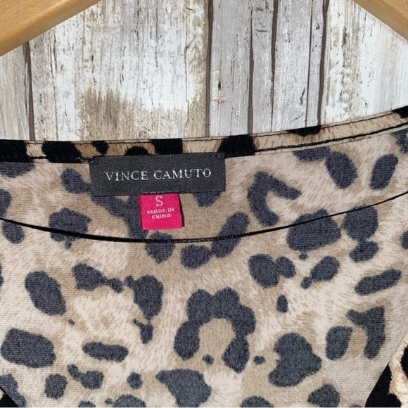 Vince Camuto Cheetah Cinched Waist Blouse - Picture 5 of 5